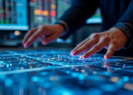 Analytical data charts and market research